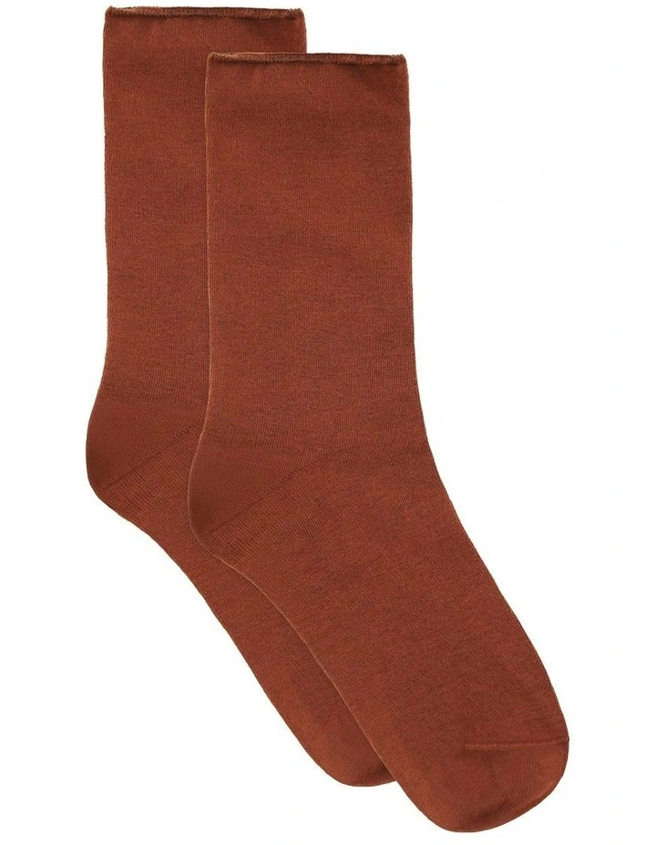Comfort Top Sock in Sienna image 1