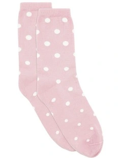 Gigi Spot Crew Sock in Tulle
