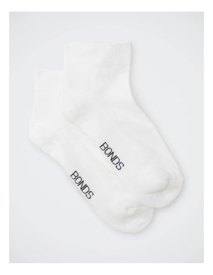 Womens Circulation Anklet Socks 2 Pack in Nu White image 1