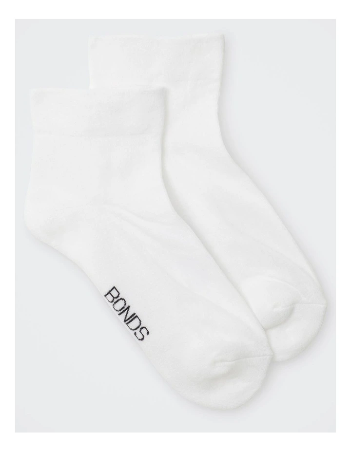 Womens Circulation Anklet Socks 2 Pack in Nu White image 2