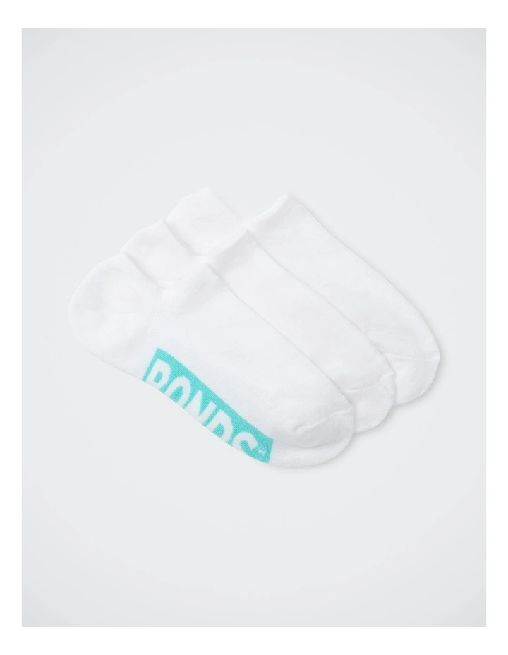 Womens Logo Cushioned No Show Socks 3 Pack in Pack 36 image 2