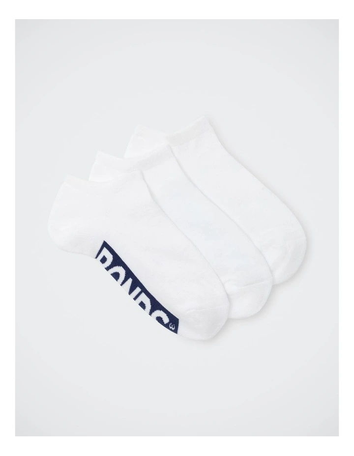 Womens Logo Cushioned Low Cut Socks 3 Pack in Pack 19 image 2