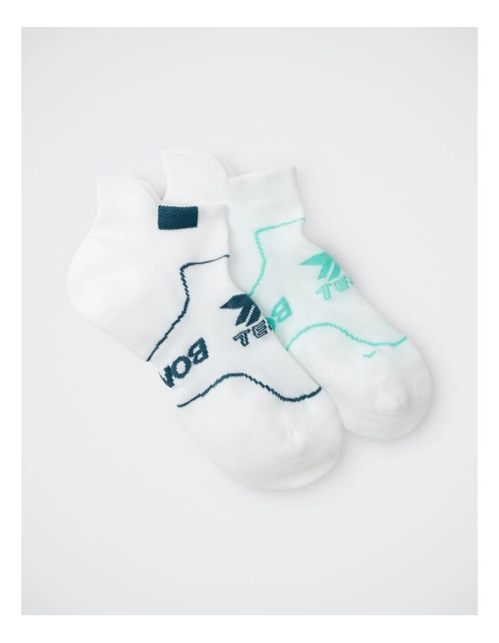 Womens X-Temp Sport Low Cut Socks 2 Pack in Pack 70 image 2