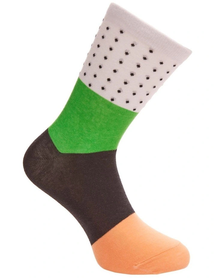 3/4 Crew Length Socks in Sushi Print 3 Pack image 5