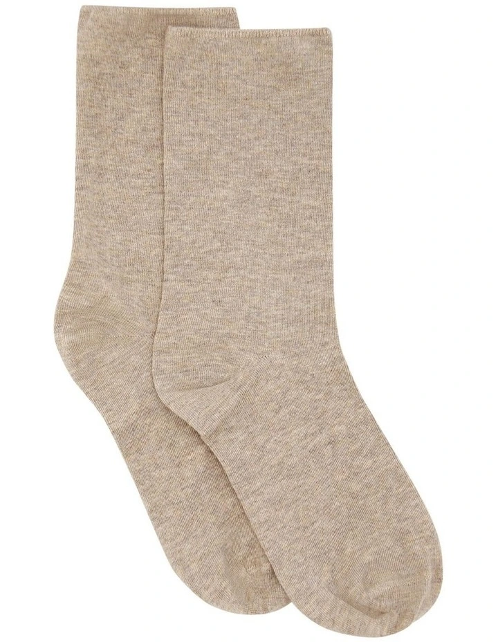 Comfort Top Sock in Oatmeal image 1