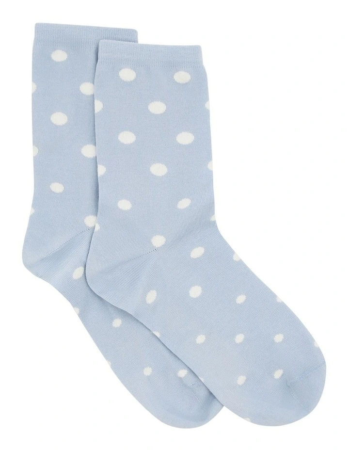 Gigi Spot Crew Sock in Capri image 1