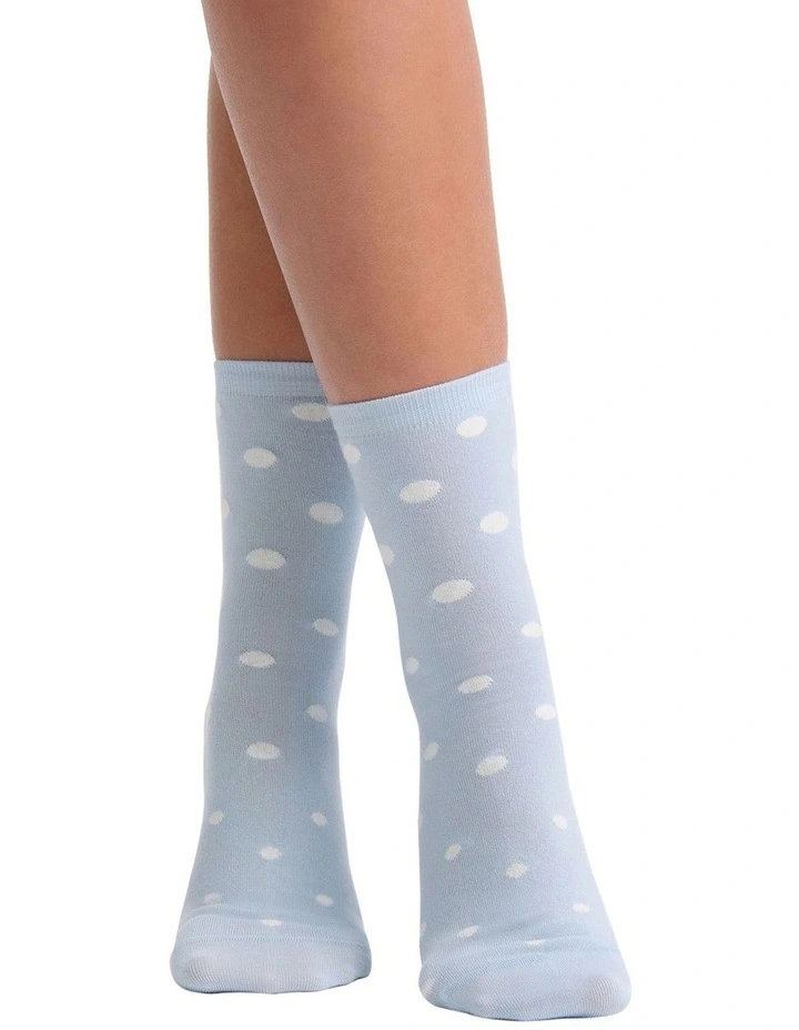 Gigi Spot Crew Sock in Capri image 3
