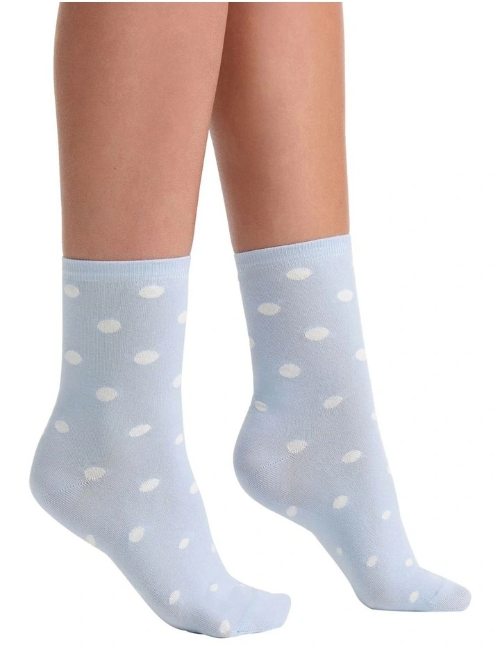 Gigi Spot Crew Sock in Capri image 4