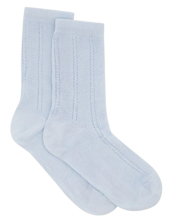 Milena Crew Sock in Blue image 1