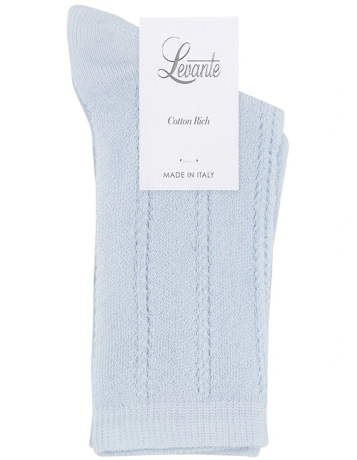 Milena Crew Sock in Blue image 2