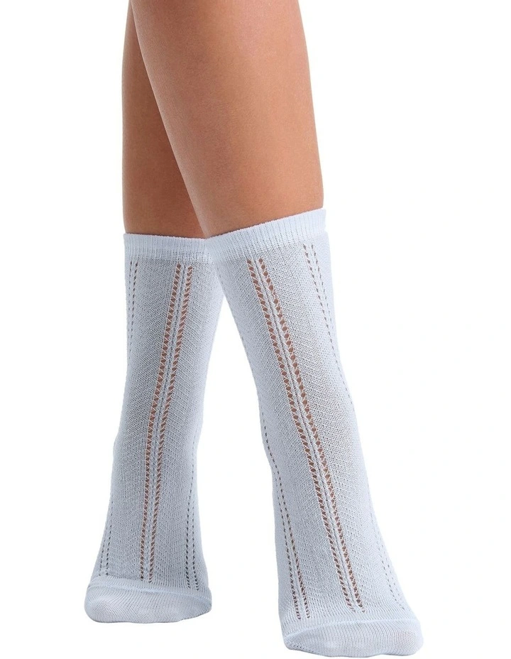 Milena Crew Sock in Blue image 3