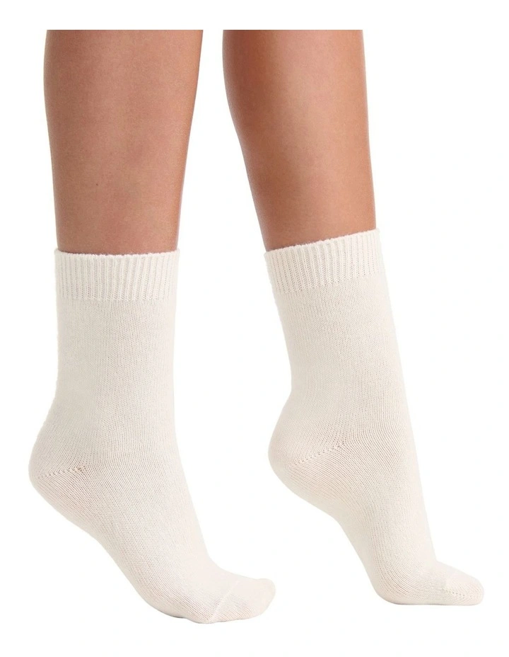 Pina Crew Sock in Cream image 4