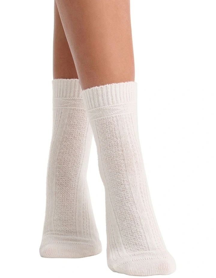 Camella Crew Sock in Cream image 3