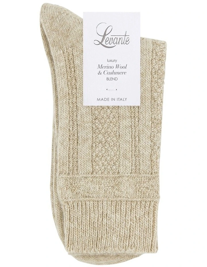 Camella Crew Sock in Oatmeal image 2