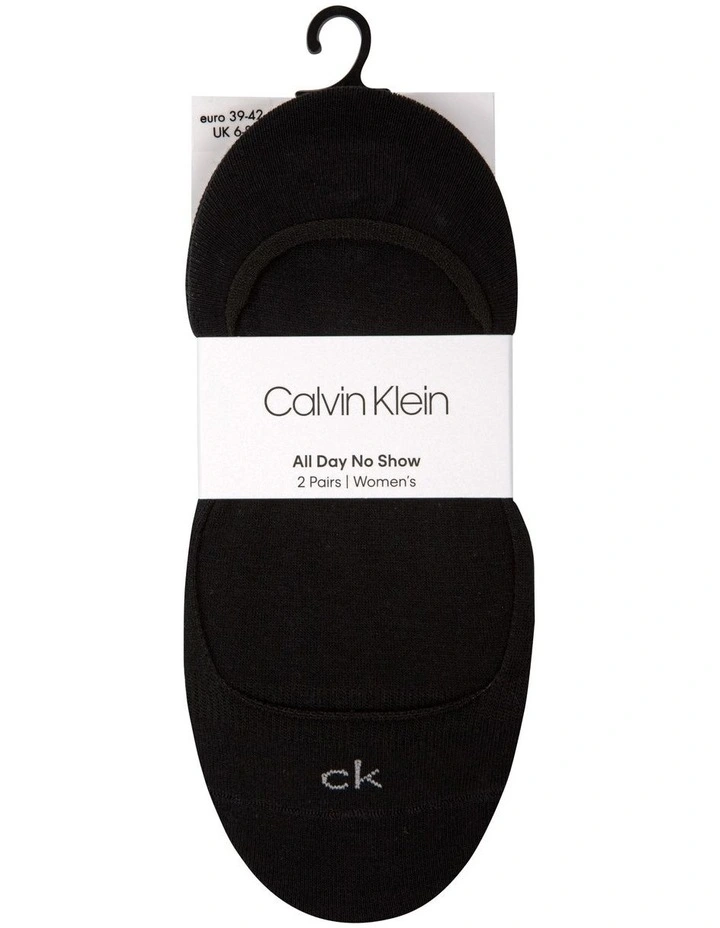 No-Show Sock 2 Pack in Black image 1