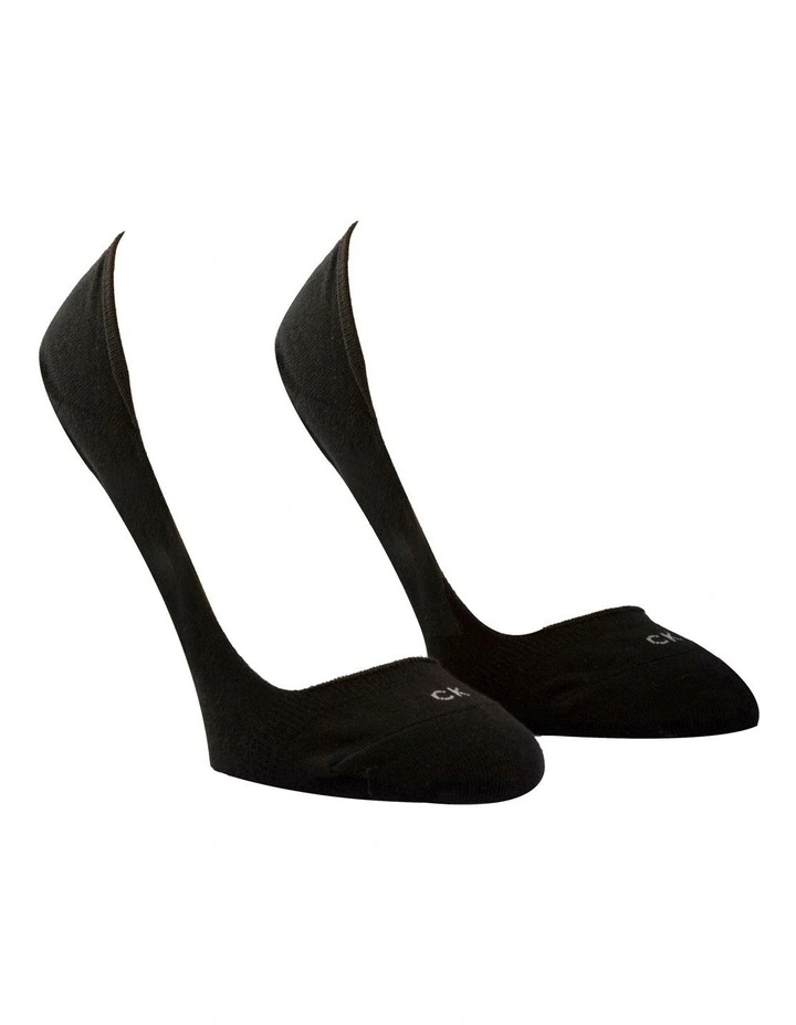 No-Show Sock 2 Pack in Black image 2