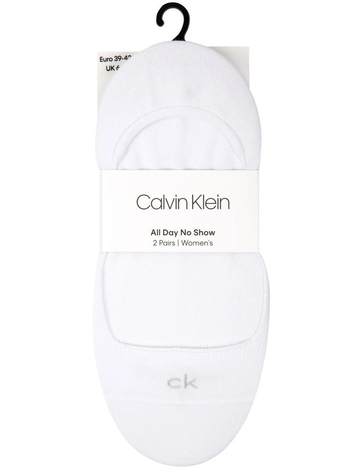 No-Show Sock 2 Pack in White image 1