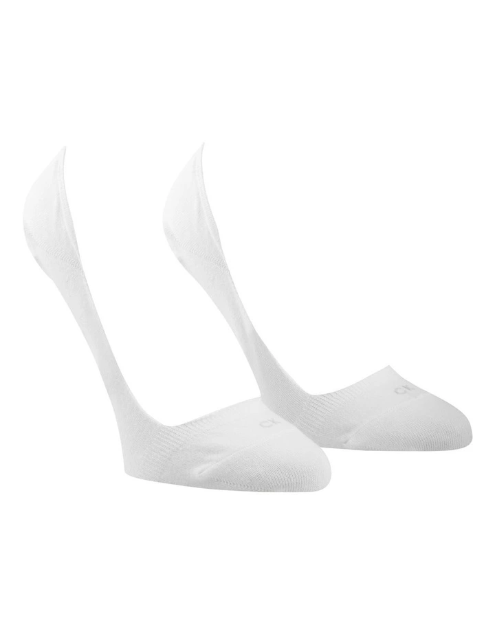 No-Show Sock 2 Pack in White image 2