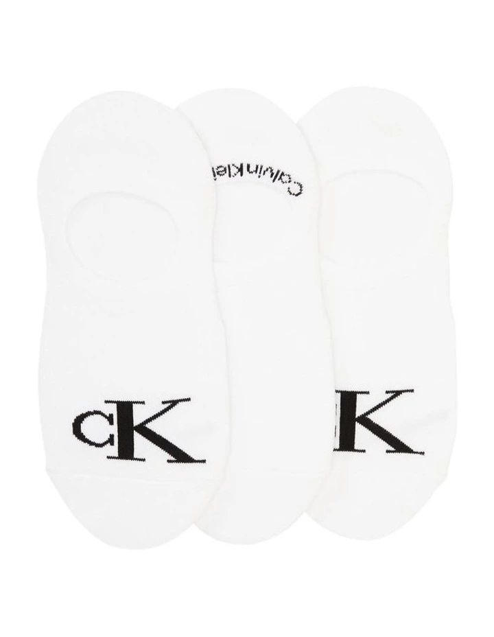 Monogram Liner 3 Pack in White image 2