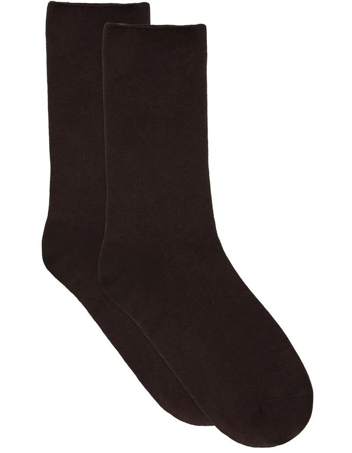 Comfort Top Sock in Mahogany image 1