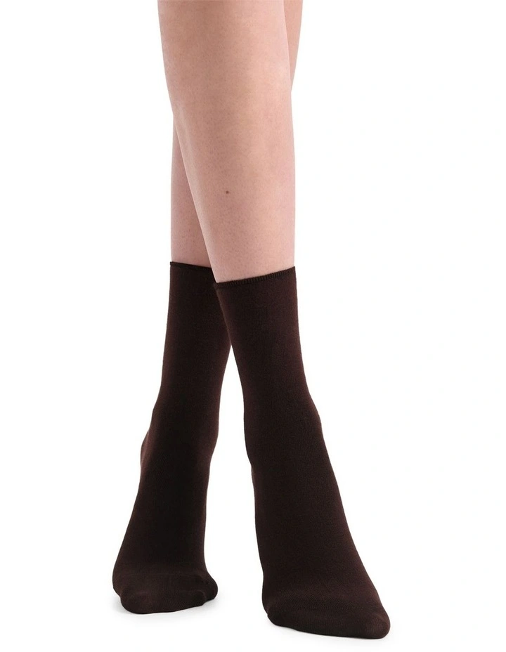 Comfort Top Sock in Mahogany image 3