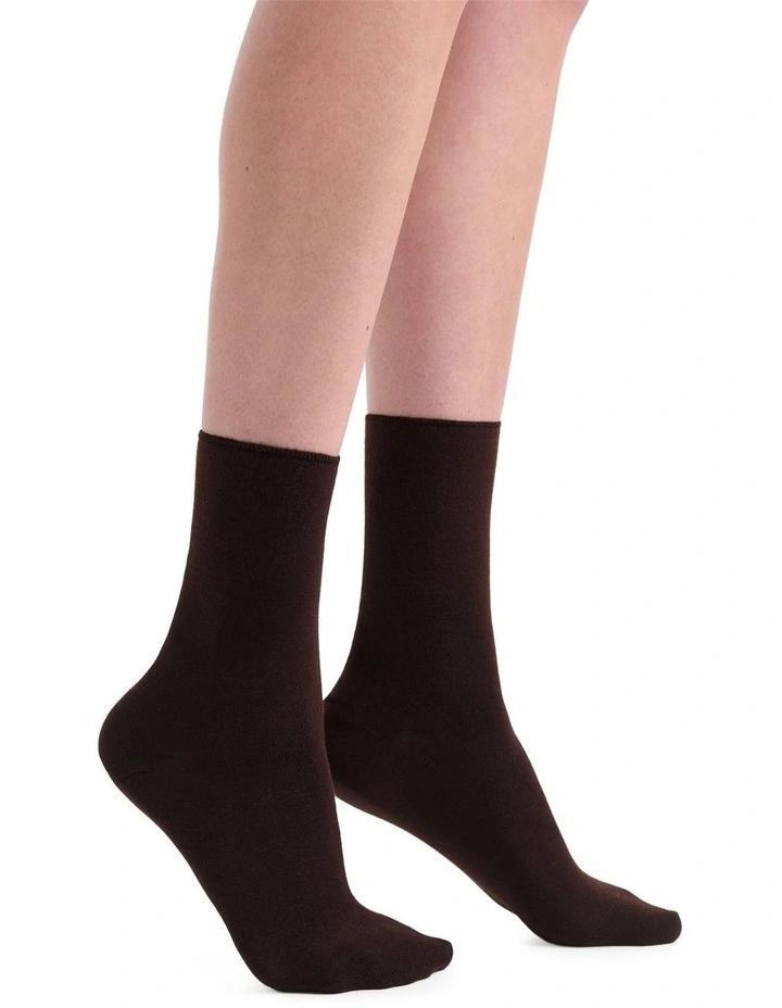 Comfort Top Sock in Mahogany image 4
