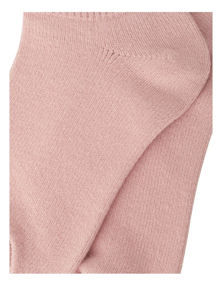 Womens Home Chunky Rib Crew Socks 1 Pack in Tender Orchid image 2