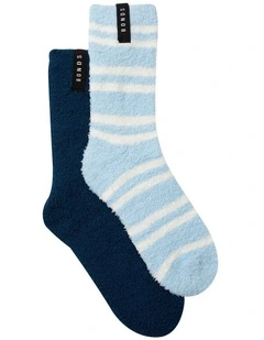 Womens Supersoft Crew Socks 2 Pack in Pack 39