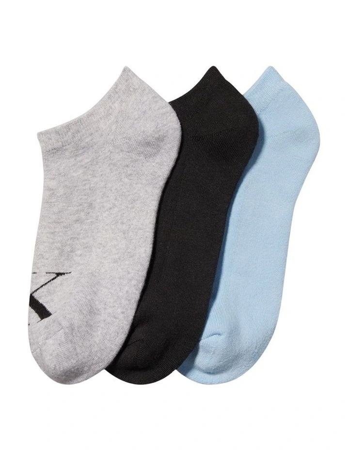 Monogram Low Cut Cushion of 3 Pack in Multi image 1