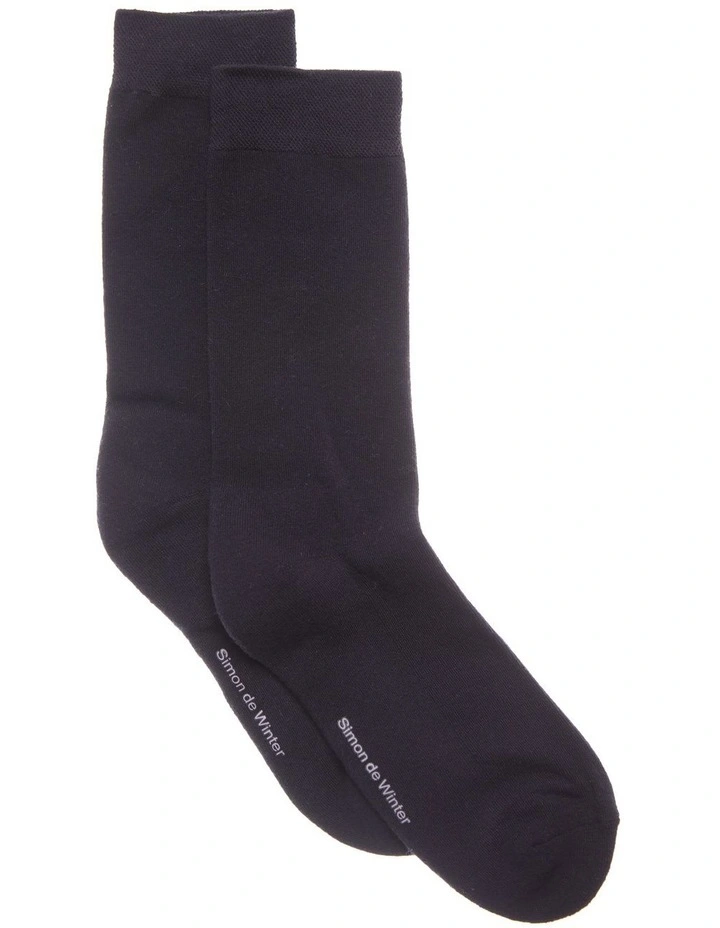 3 Pack Bamboo Low Cut Socks in Black image 1