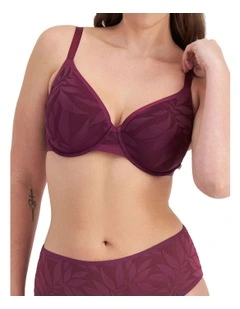Because Lightly Lined Full Coverage Bra in Sweet Blackcurrant