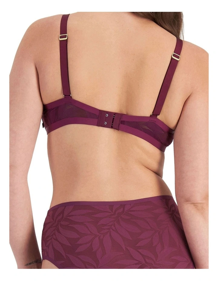 Because Lightly Lined Full Coverage Bra in Sweet Blackcurrant image 2