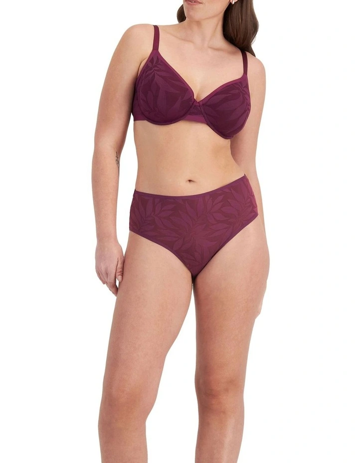 Because Lightly Lined Full Coverage Bra in Sweet Blackcurrant image 4