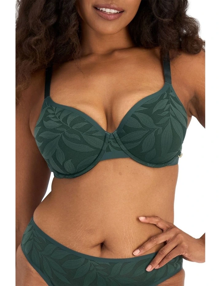 Because Lightly Lined Full Coverage Bra in Jurassic image 1