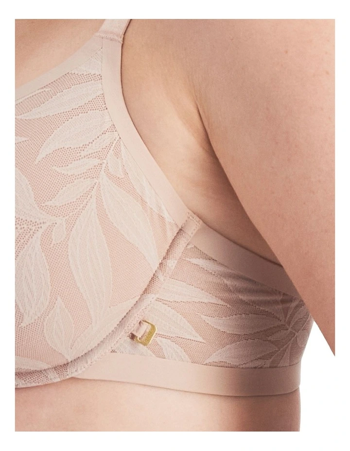 Because Lightly Lined Full Coverage Bra in Nude Lace image 2