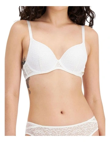 Because Lightly Lined Bra in White