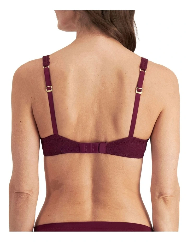 There Lace Contour Bra in Sweet Blackcurrant image 7