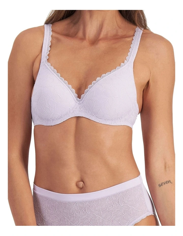 There Lace Contour Bra in Candytuft image 1