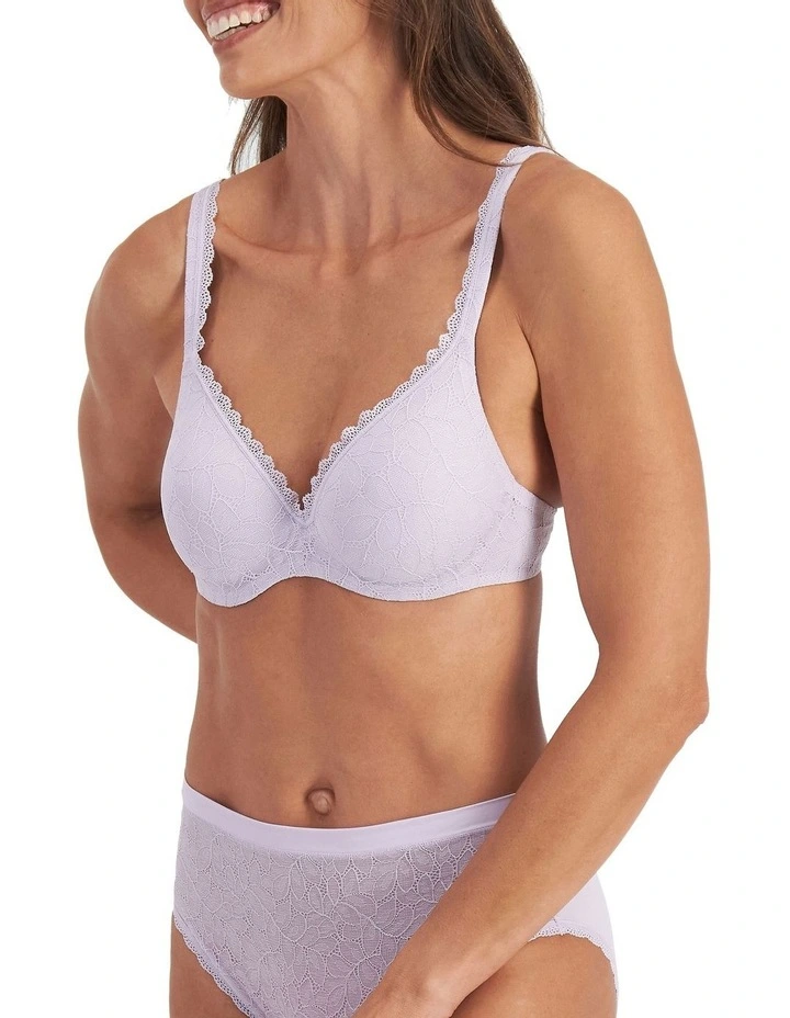 There Lace Contour Bra in Candytuft image 3