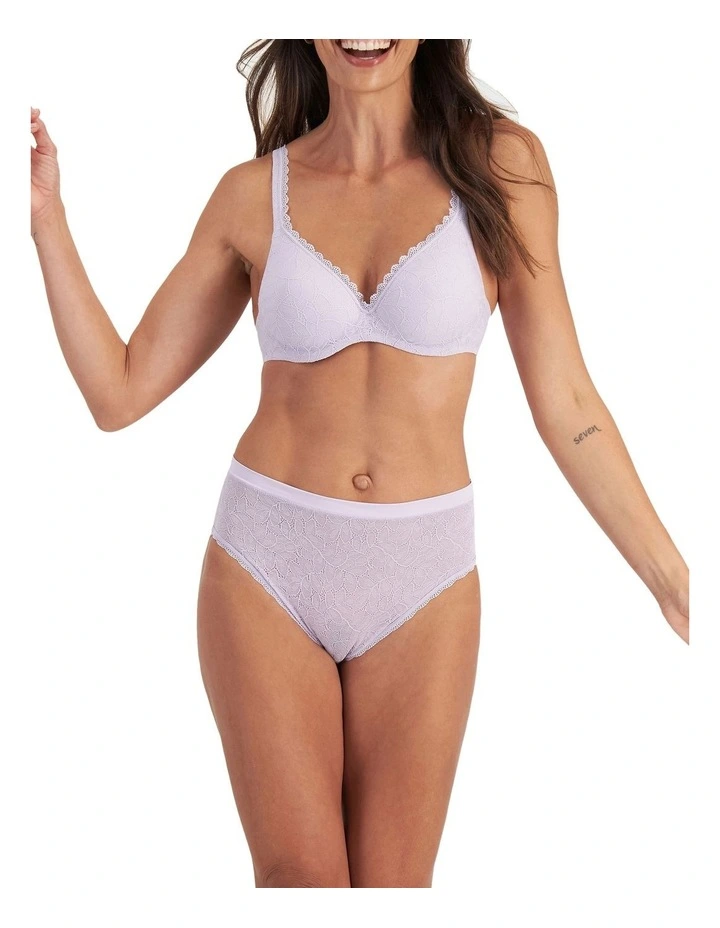 There Lace Contour Bra in Candytuft image 4