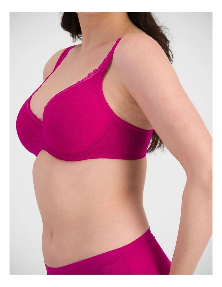 Barely There Lace Contour Bra in Electric Rose image 3