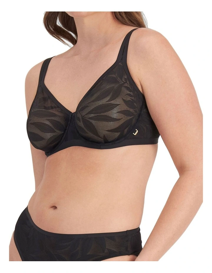 Because Minimiser Bra in Black image 3