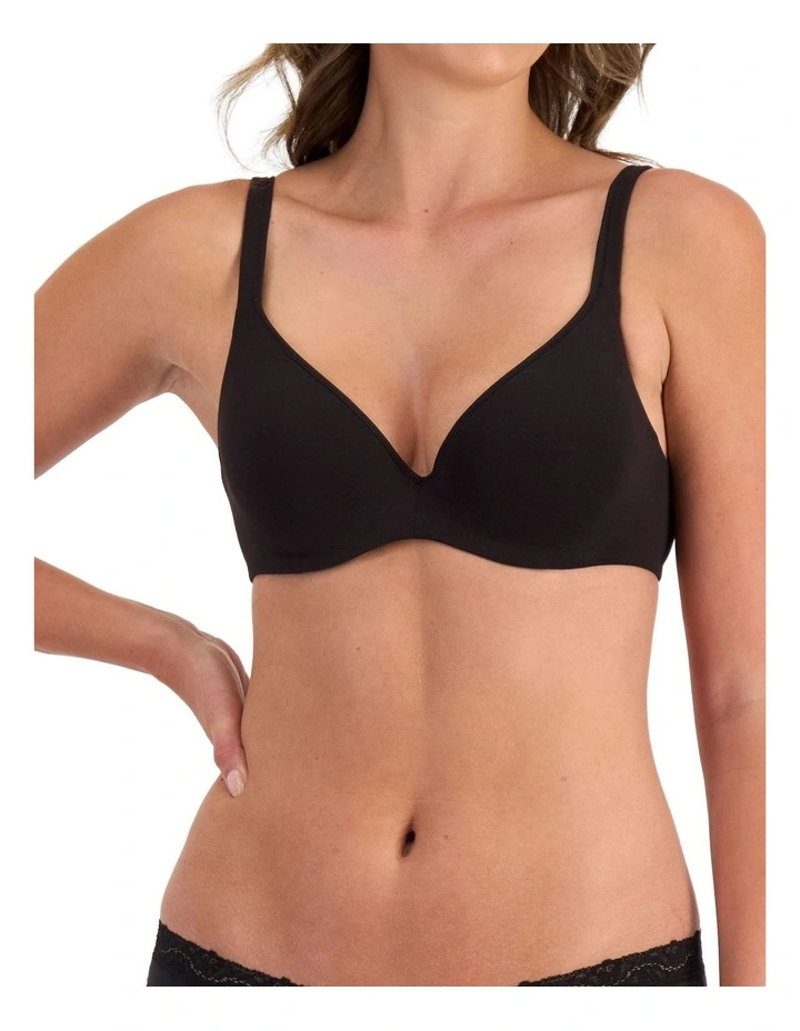 Barely There Breathe T-shirt Bra in Black image 1