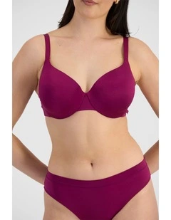 Because Lightly Lined Full Coverage Bra in Smoked Eggplant