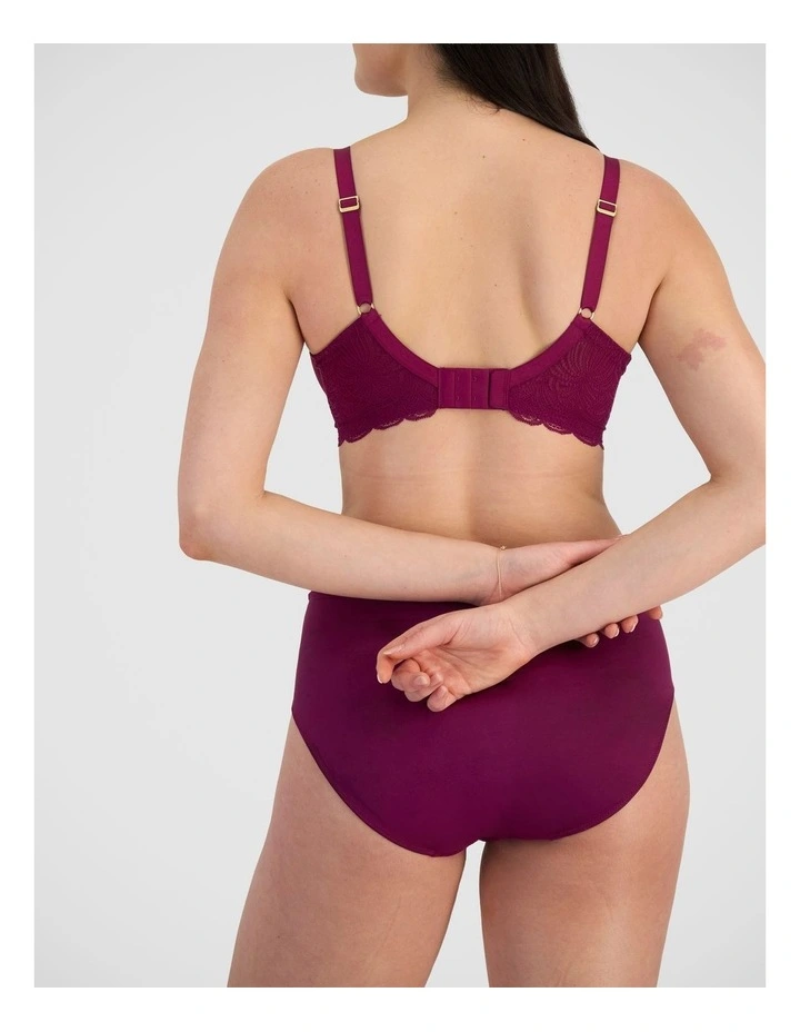 Lift & Shape T-Shirt Spacer Bra in Smoked Eggplant image 2
