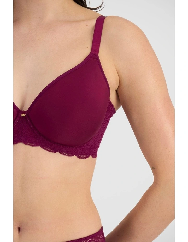 Lift & Shape T-Shirt Spacer Bra in Smoked Eggplant image 5