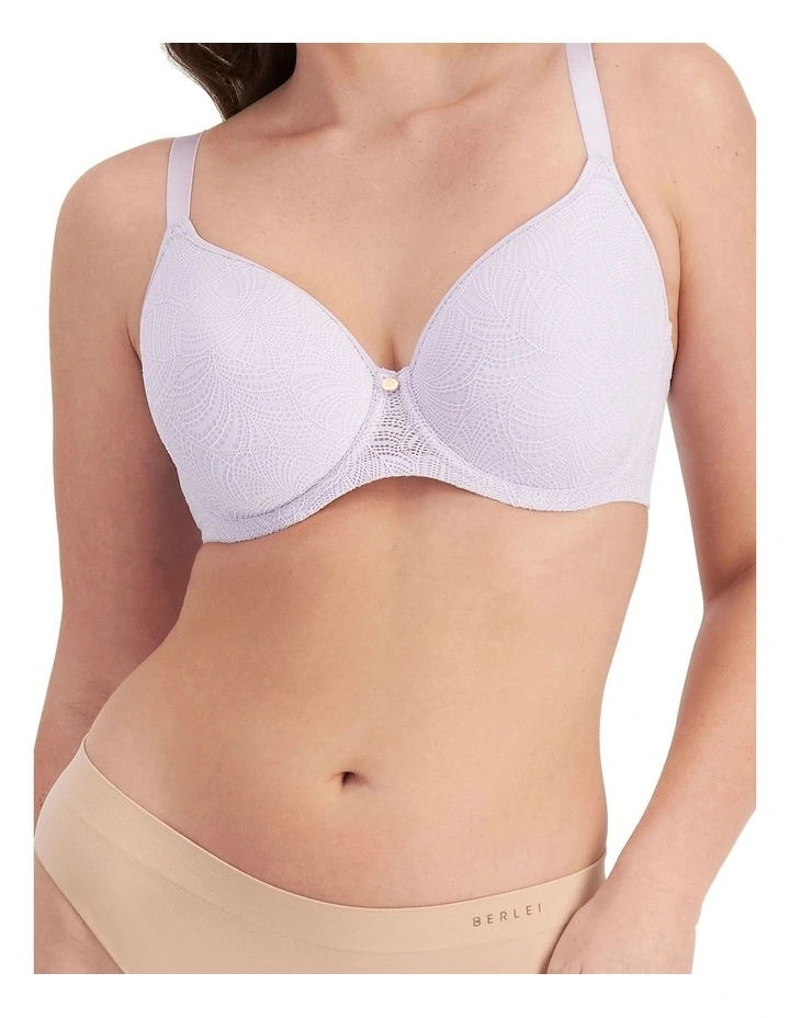 Lift And Shape Lace T-Shirt Bra in Candytuft image 1