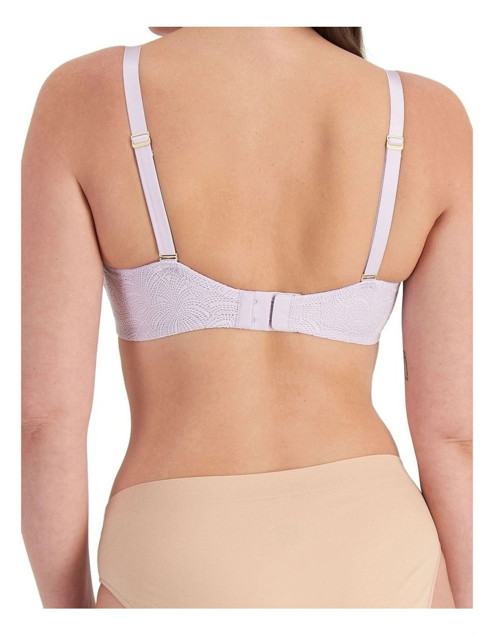 Lift And Shape Lace T-Shirt Bra in Candytuft image 2