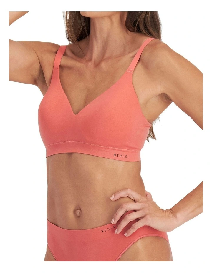 UnderState Seamless Bra in Dusty Red image 3