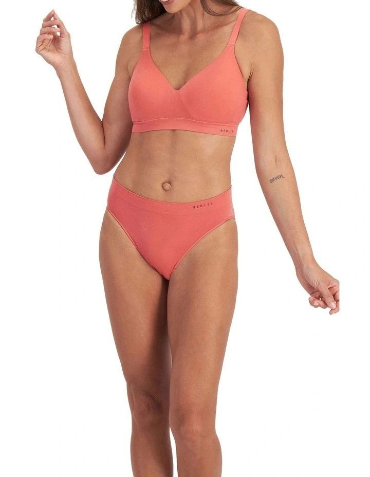 UnderState Seamless Bra in Dusty Red image 4